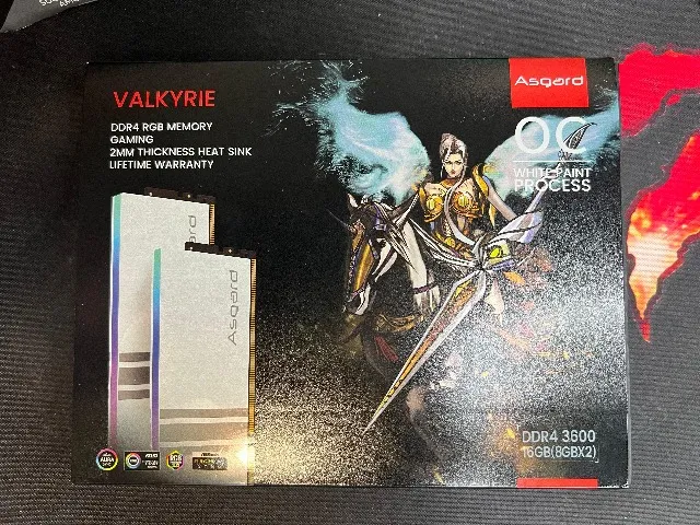Memória RAM Asgard Valkyrie DDR4 3600 16GB (2x8GB)