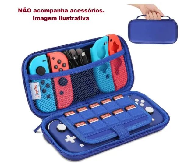 Case bolsa Nintendo switch lite (2 cores) Unidade R$ 65,00 - Foto 6
