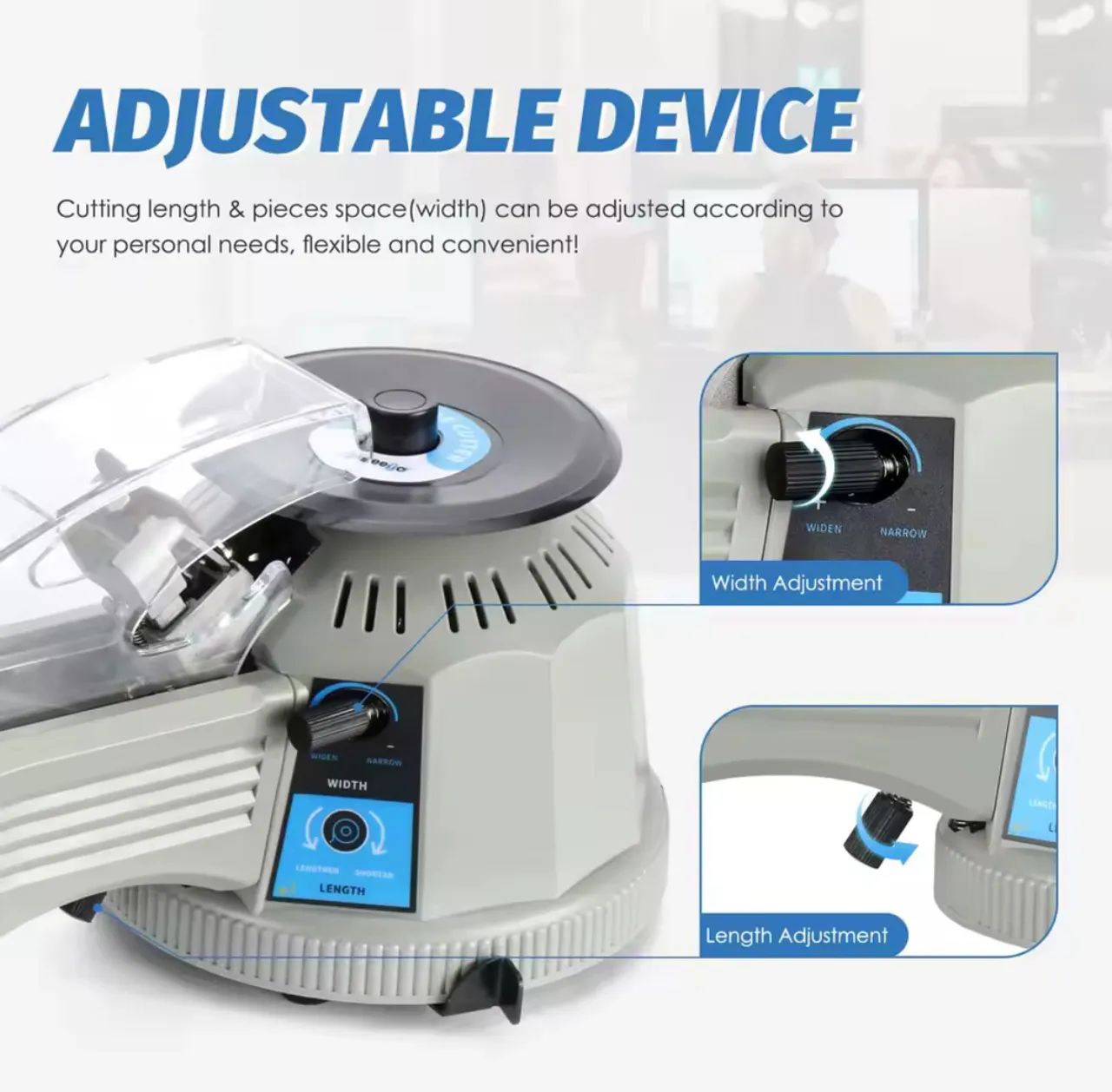 Dispensador Automático de corte para Fita Adesiva (ZCUT-2) 3-25mm - Foto 2