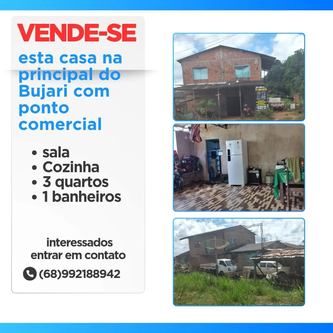 Casa com ponto comercial 