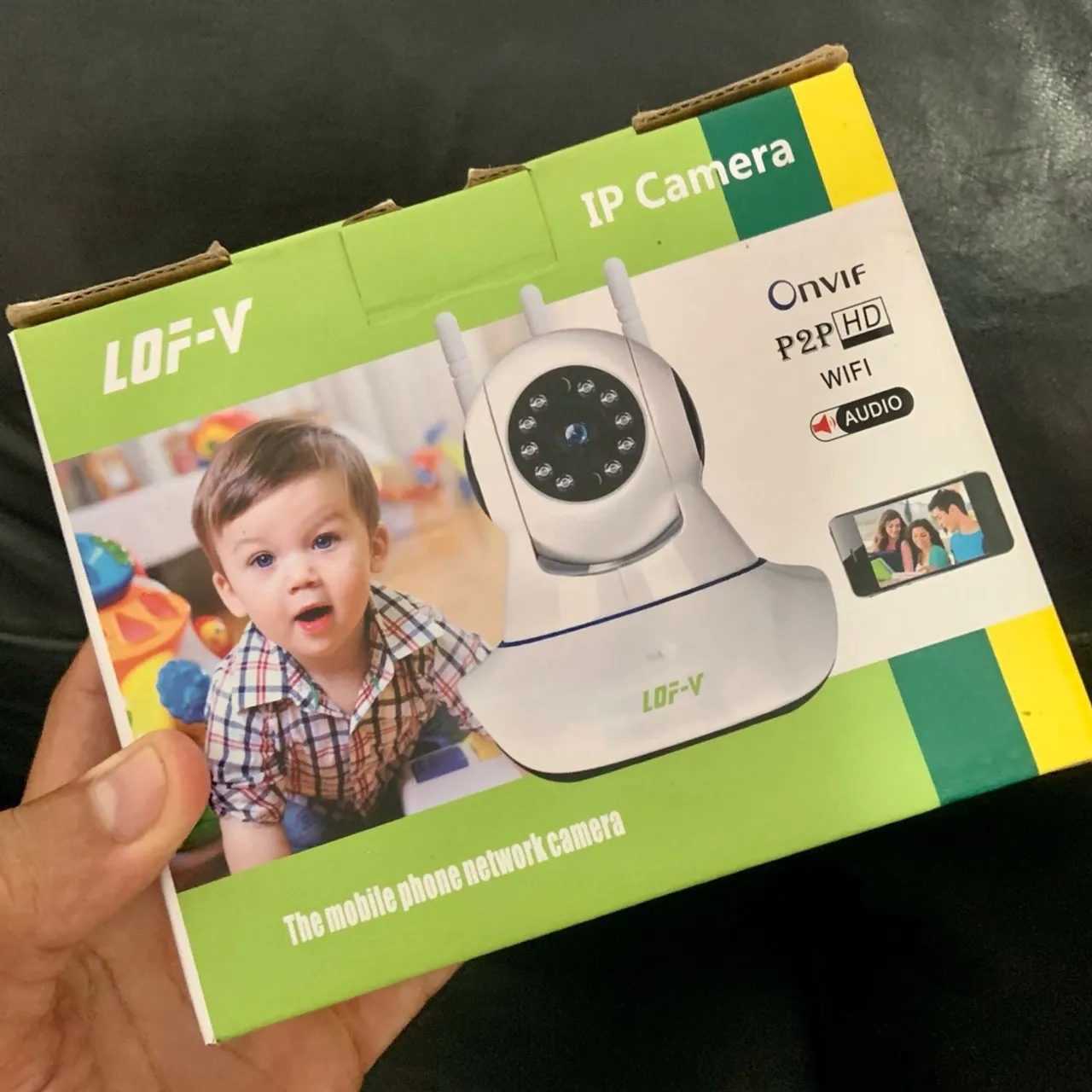 Câmera Inteligente Wifi com 3 Antenas 360° LOF-V