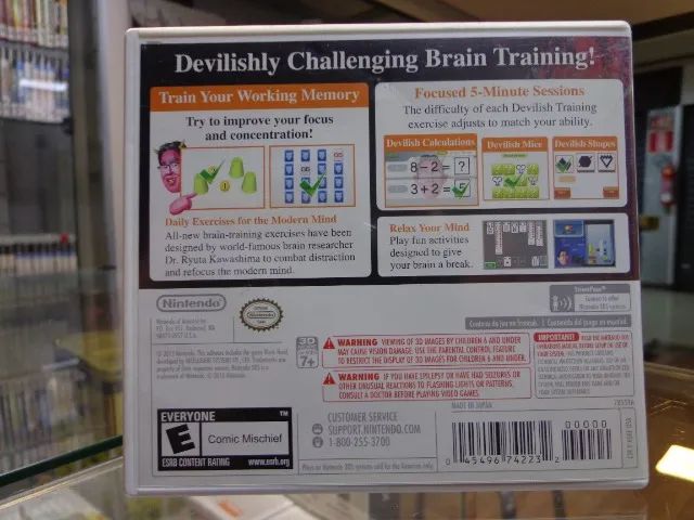 Jogo Brain Age Concentration Training 3Ds Conservado  - Foto 3