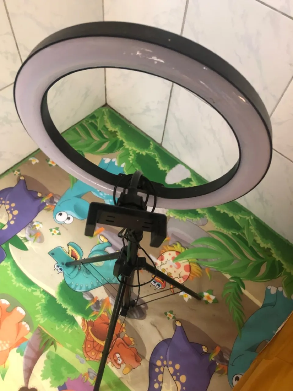 Ring Light Profissional com Tripé e Suporte para Celular