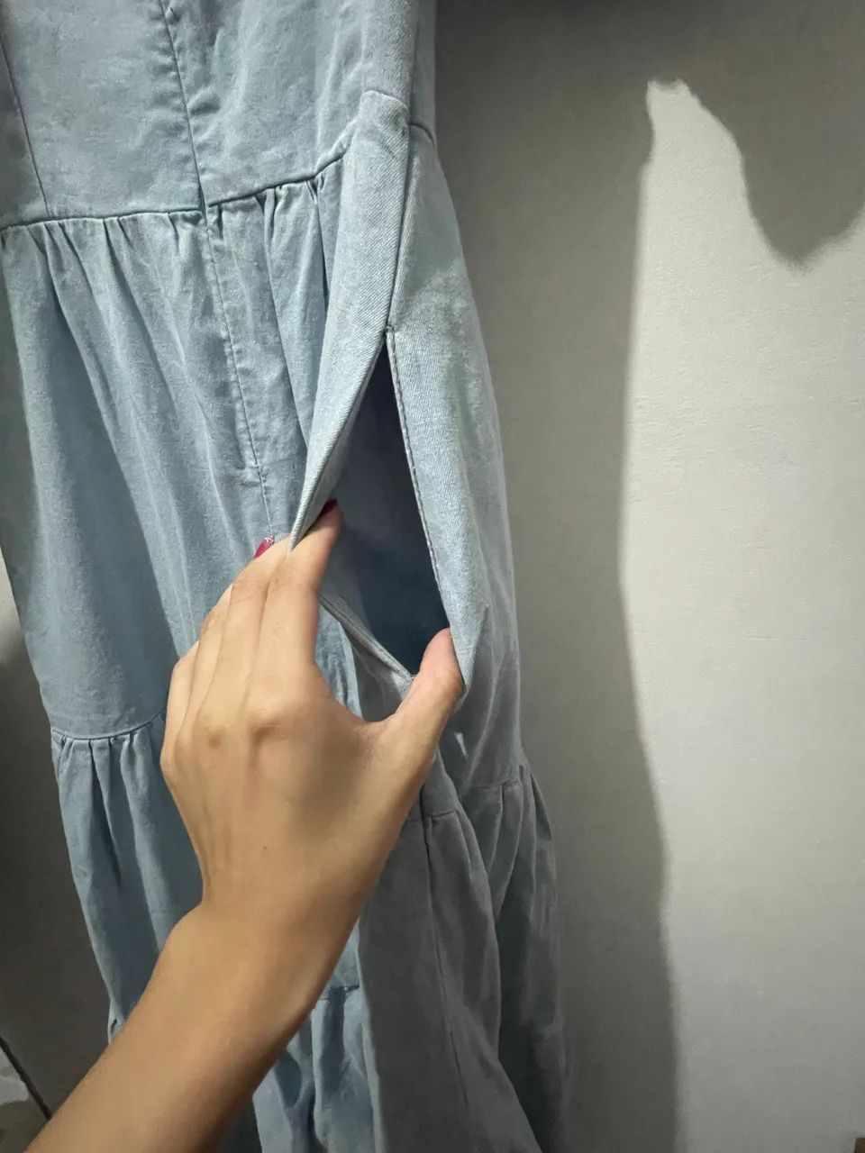 Dois Vestidos Midi Jeans - Novos - Foto 5