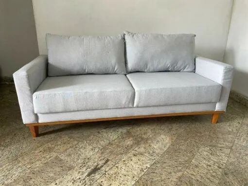 Sofá Living com 1,80m de Largura e Tecido Linho- Produto Novo Entrega Rápida - Foto 2