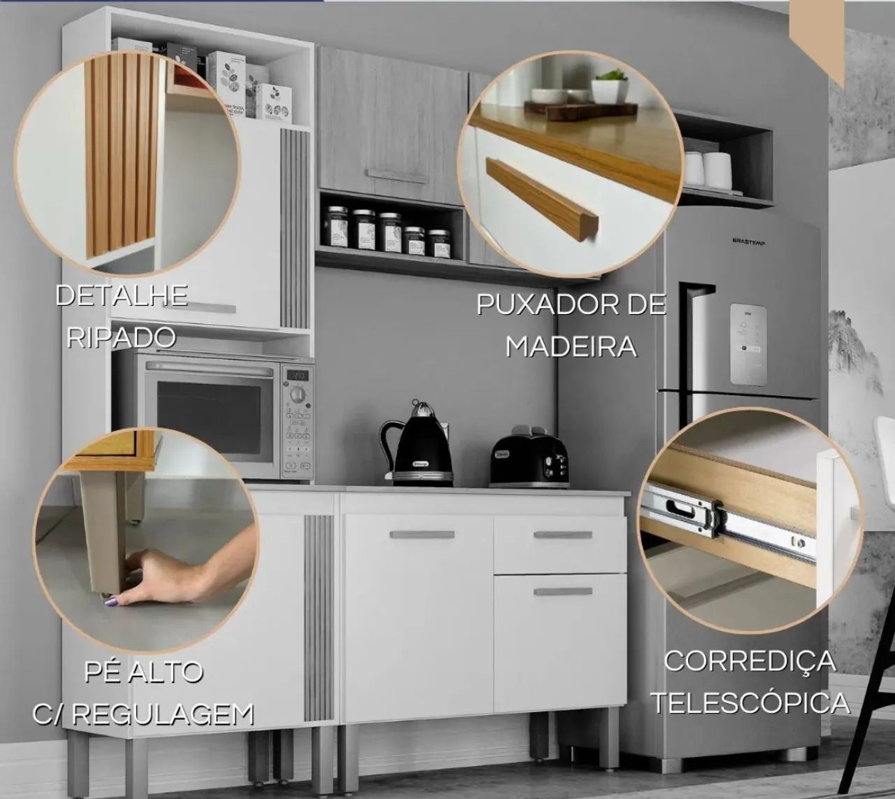 Armário de Cozinha modular dicasabh