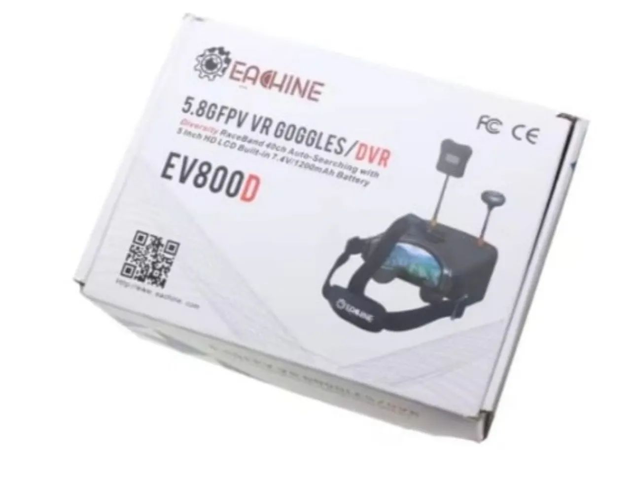 Óculos FPV Eachine EV800D com DVR e Receptor 5.8GHz Diversity (Drone) - Foto 3