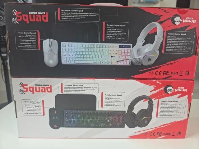 COMBO GAMER NINJA TECLADO, MOUSE, HEDSEAT, MOUSEPAD NOVO - Foto 2