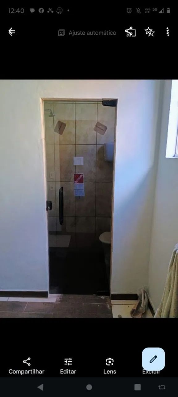 Porta de Vidro Temperado com película para banheiro  - Foto 2