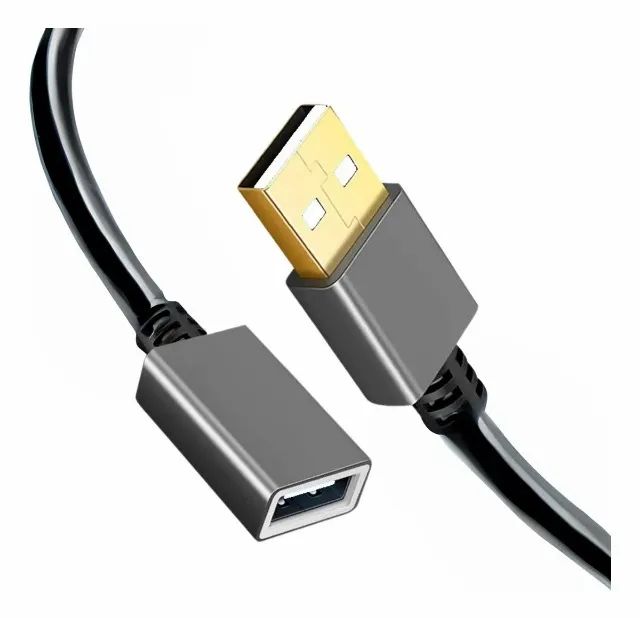 Extensor USB - 2 Metros -  2.0 - PC- PS4 - PS5 - XBOX  -  Macho/Fêmea - Original
