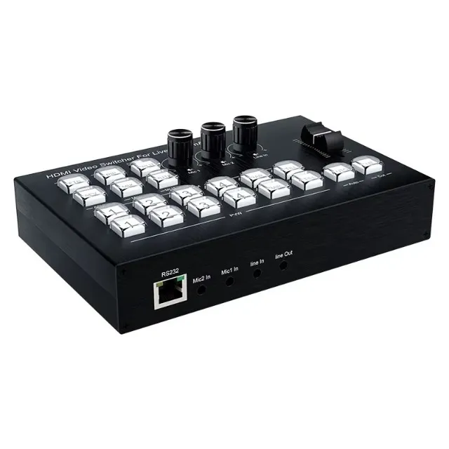 Mesa 4 canais hdmi de vídeo switcher captura de vídeo 1080p60 streaming