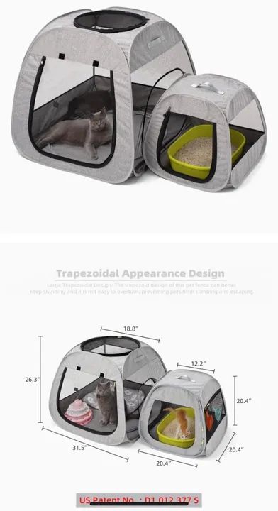 Cercado portátil para cães e gatos - Foto 6