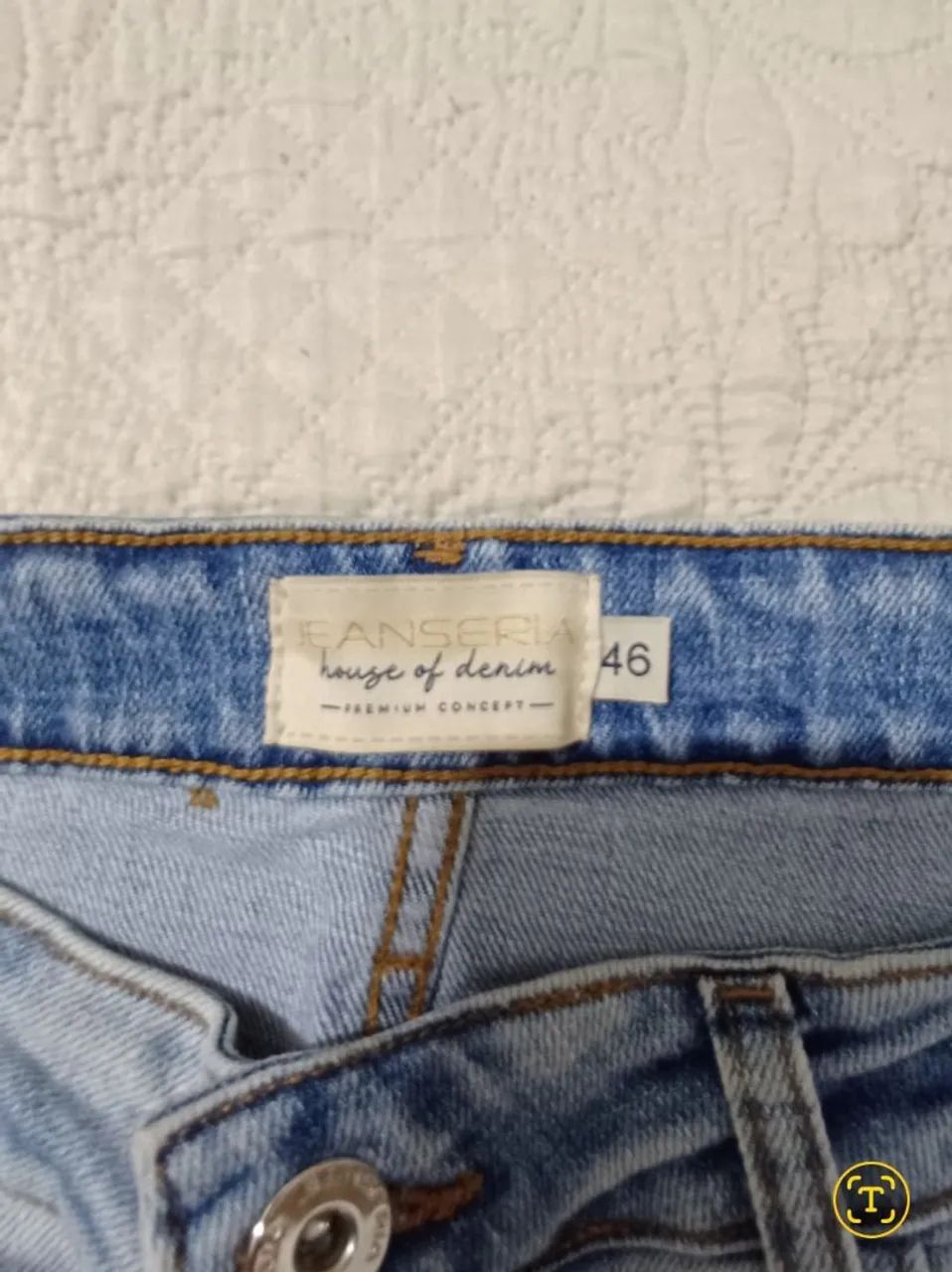 Calça Jeans 46 Eanséria Azul Claro - Foto 2