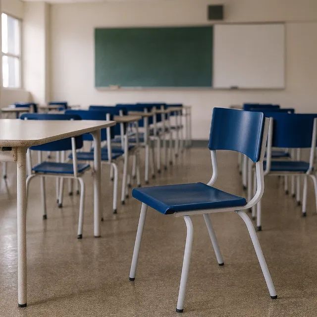 Cadeira Escolar Infantil Cor Azul Modelo 41101 Conforto Durável para Crianças