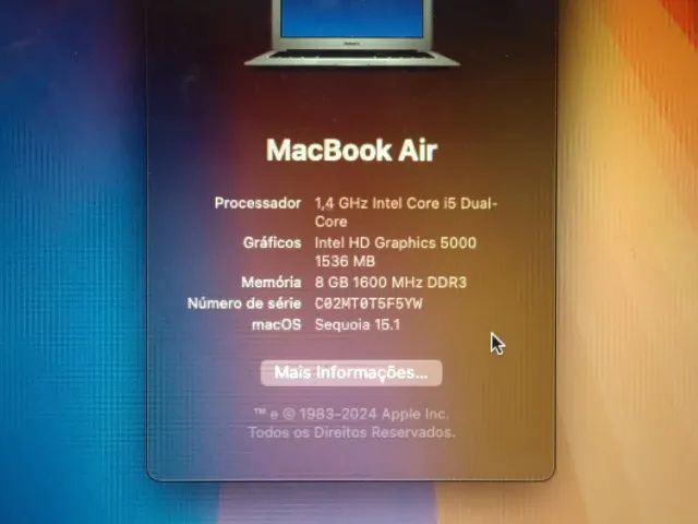 Macbook Air (i5/8/256GB) [Vendo/Troco] - Foto 6