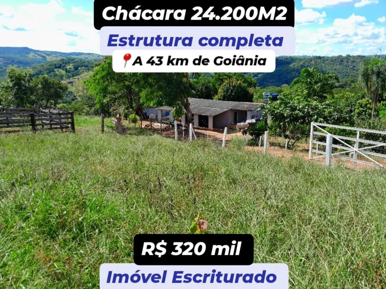Chácara 24.200M2 em Bonfinópolis-Go