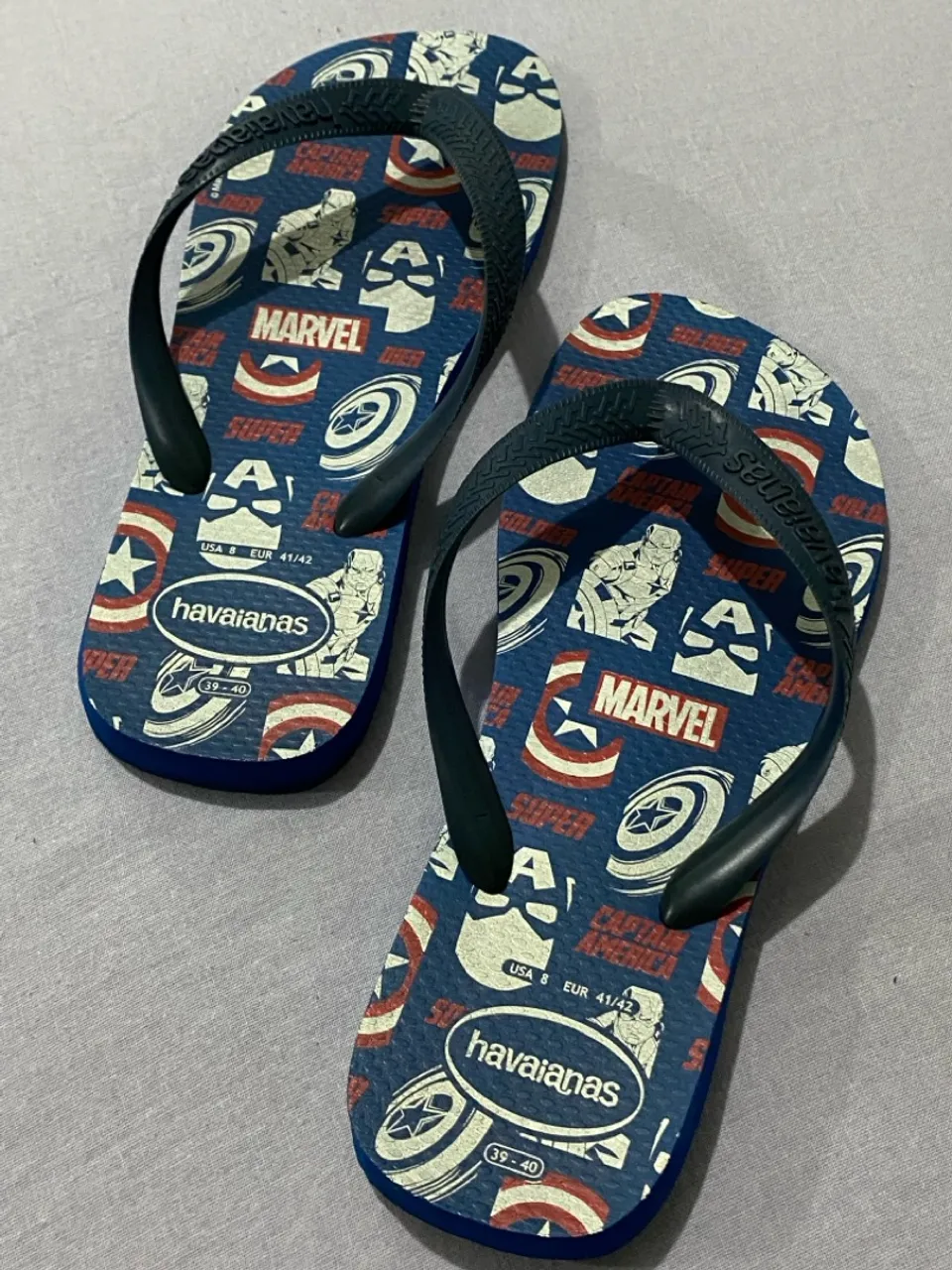 Havaianas Capitão América Marvel - USA 8 / EUR 41/42