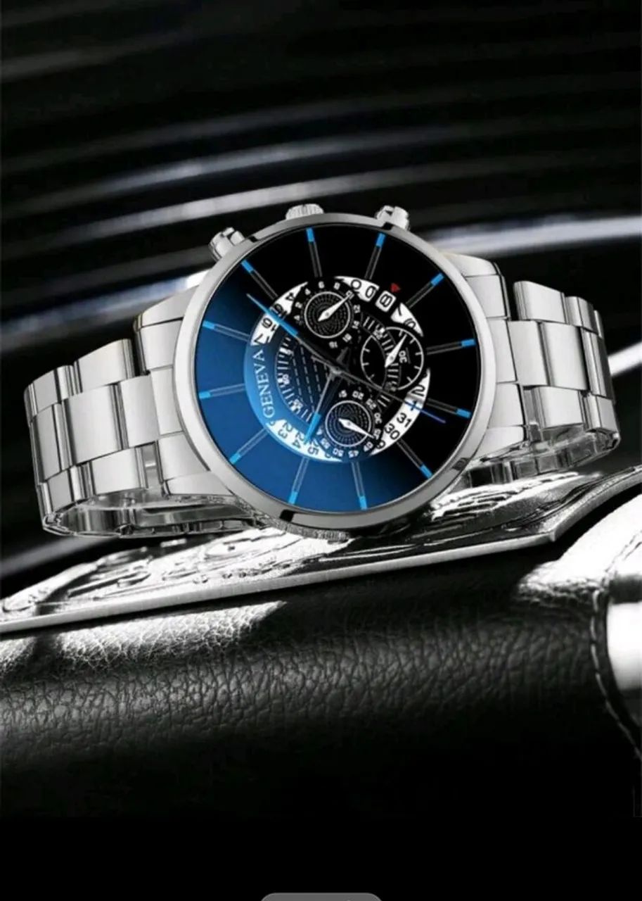 Relógio Masculino Analógico de Aço Inoxidável - Foto 2