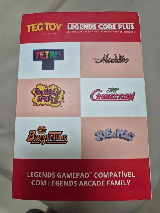NOVO - Lacrado - Tec Toy Legends Core Plus - 100 Jogos - Console Arcade - Foto 4