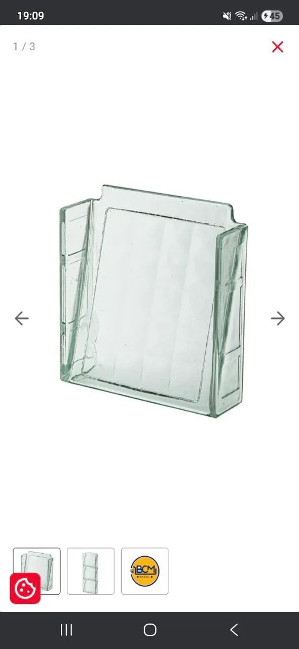 Bloco vazado transparente 