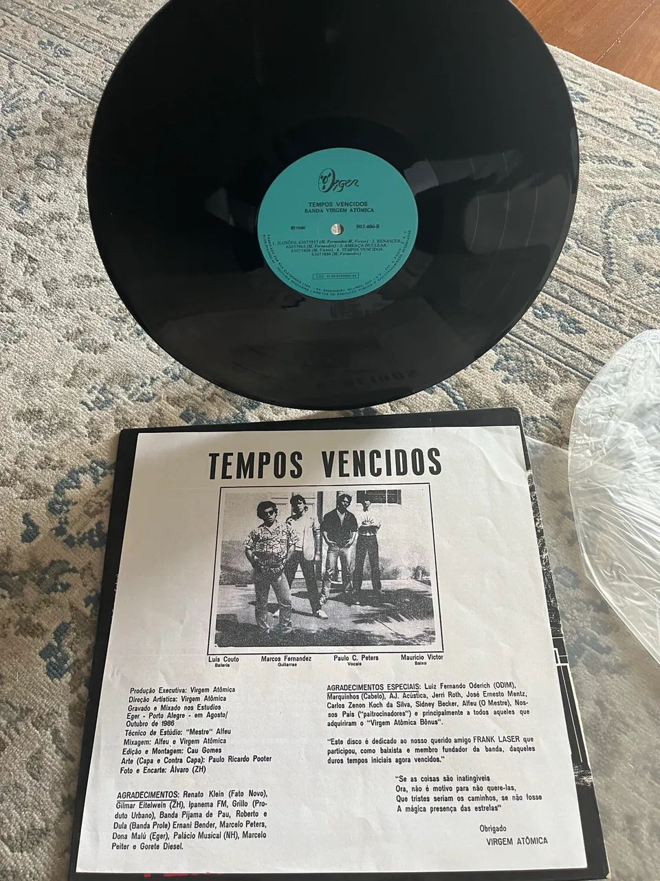 Virgem Atomica Tempos Vencidos LP  - Foto 3