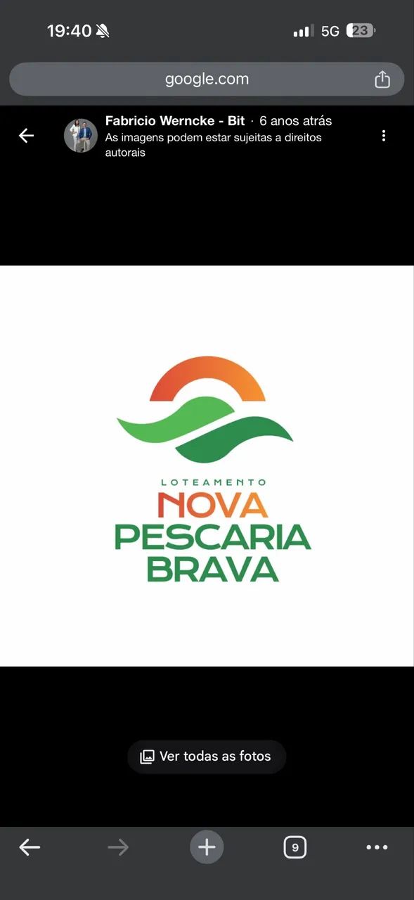 Terreno pescaria brava 