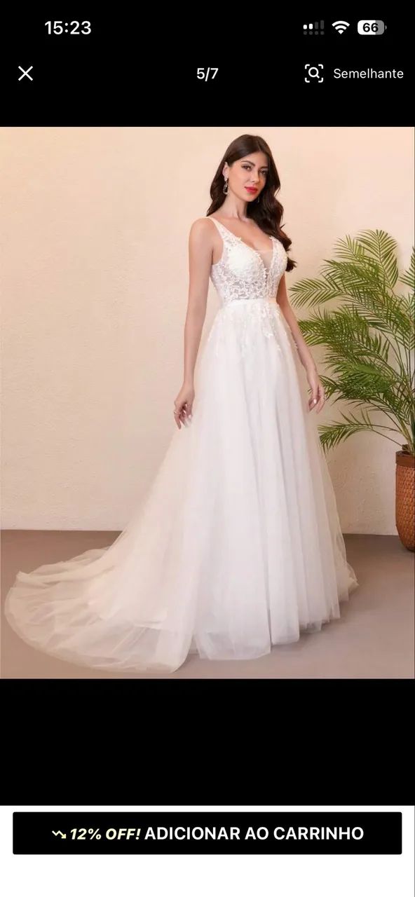 Vestido de noiva novo - Foto 2