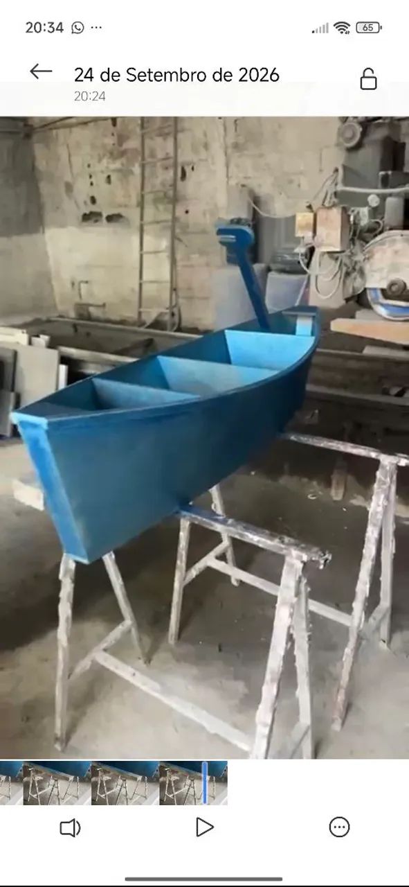 Barco de decoração (azul) - Foto 4