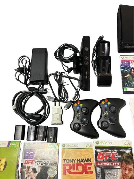 Xbox 360 1439 Desbloqueado + 2 controles + Kinect - Foto 3