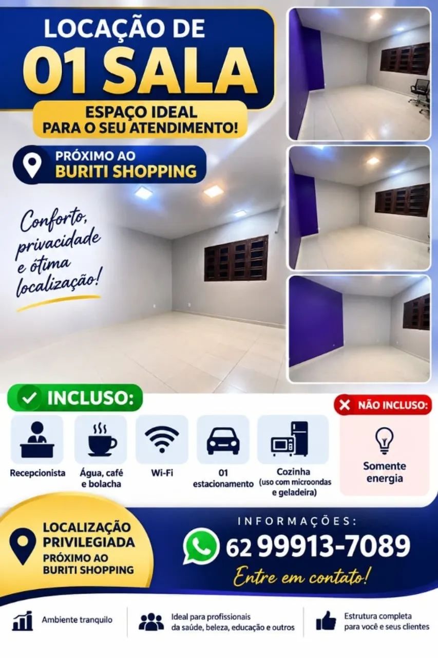 Locação de sala PX AO BURITI SHOPING - Foto 2