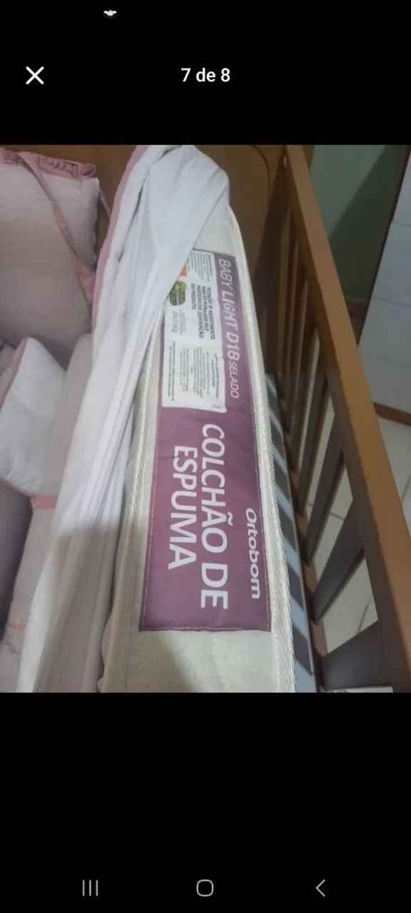 Berço com colchão ortobom