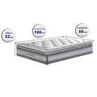 Colchão Solteiro Espuma D33 Pillow Top Confortável