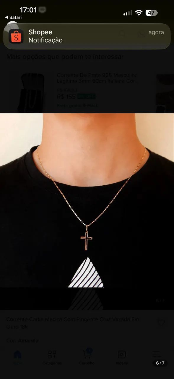 Cordão de ouro 18 k