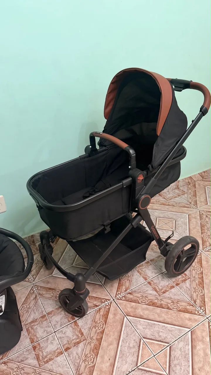 Carrinho de bebê 3 em 1 galzerano modelo ivy - Foto 4