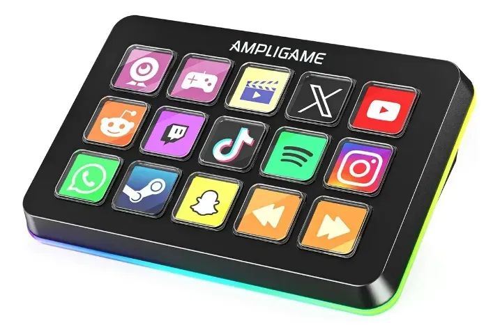 Stream Deck Fifine D6 Mesa Controladora 15 Teclas PT-BR Ampligame