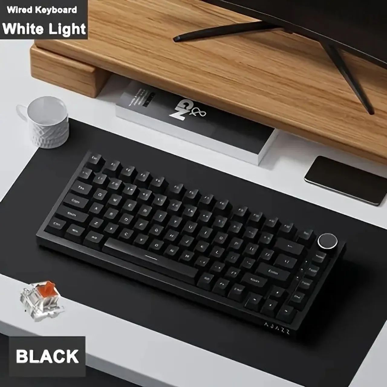 Teclado Mecânico Ajazz AK820 WIRED - Foto 2