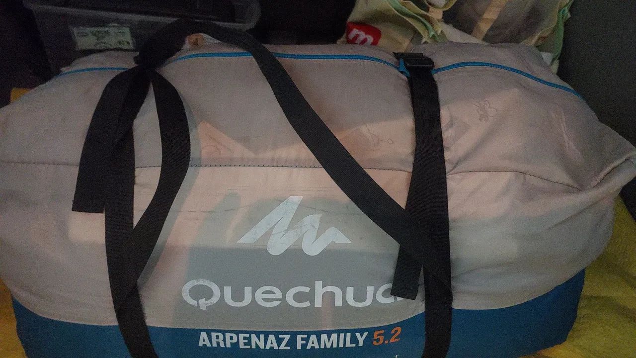 Barraca de camping Arpenaz 5.2 Family para 5 pessoas usada apenas 1 vez