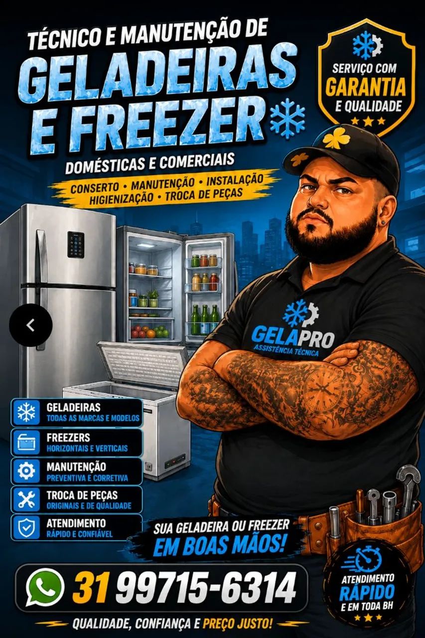 Conserto de geladeira 