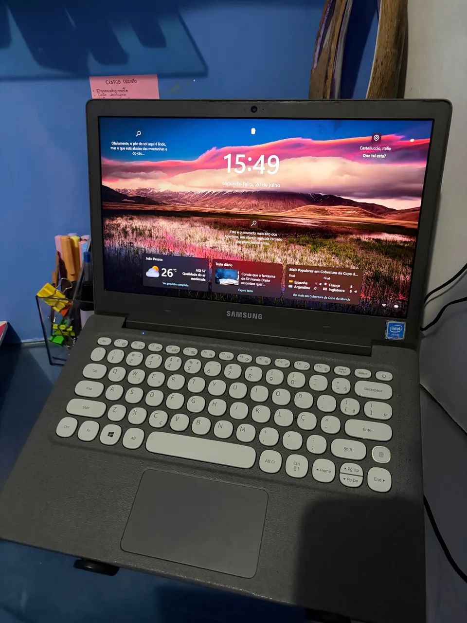 Notebook samsung flash f30 128gb cinza - Foto 3