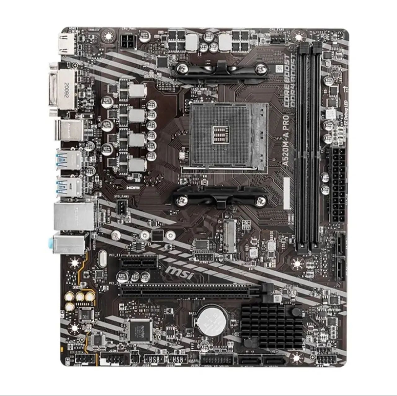 Placa mãe MSI A520M A-PRO - Nova - Foto 5