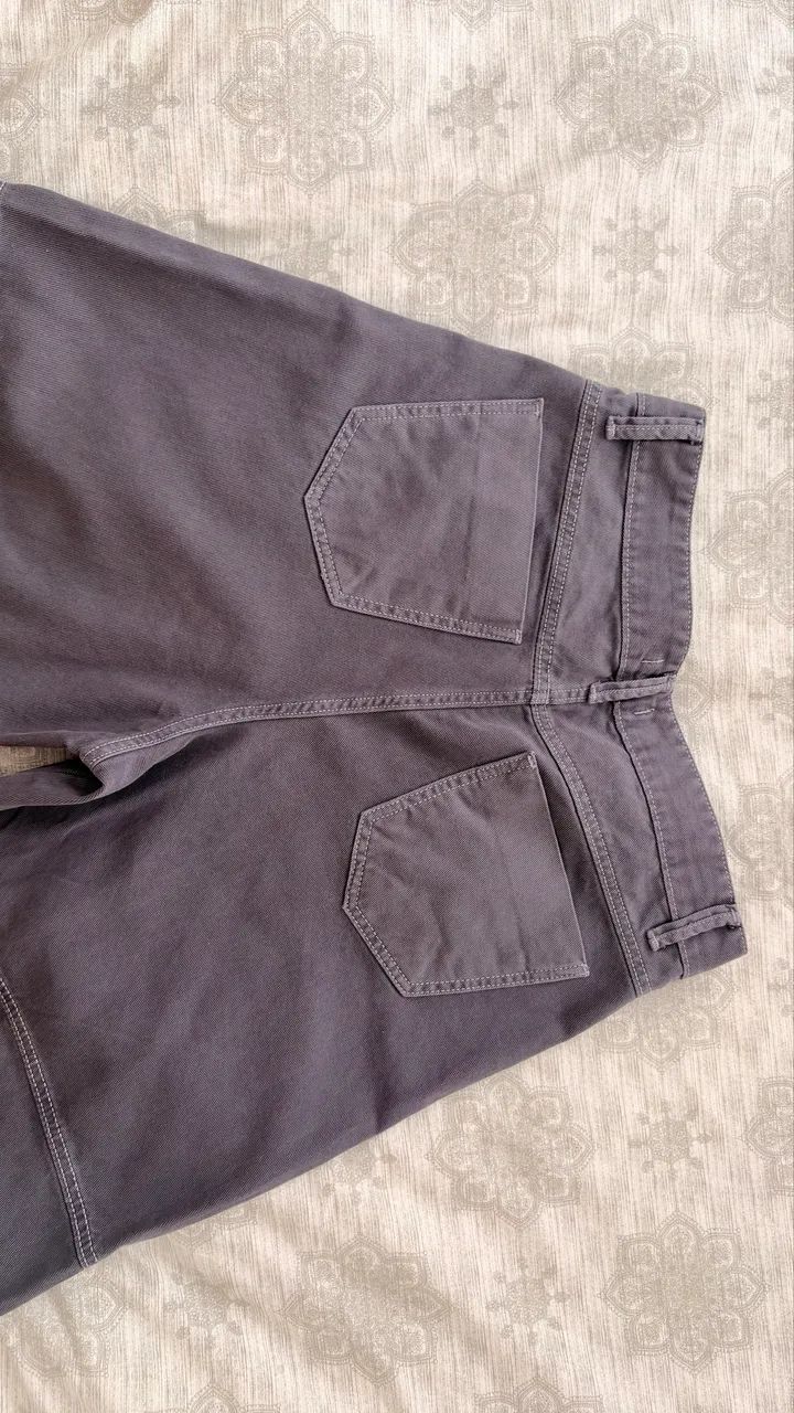 Calça de sarja cinza escuro | nunca usada - Foto 3
