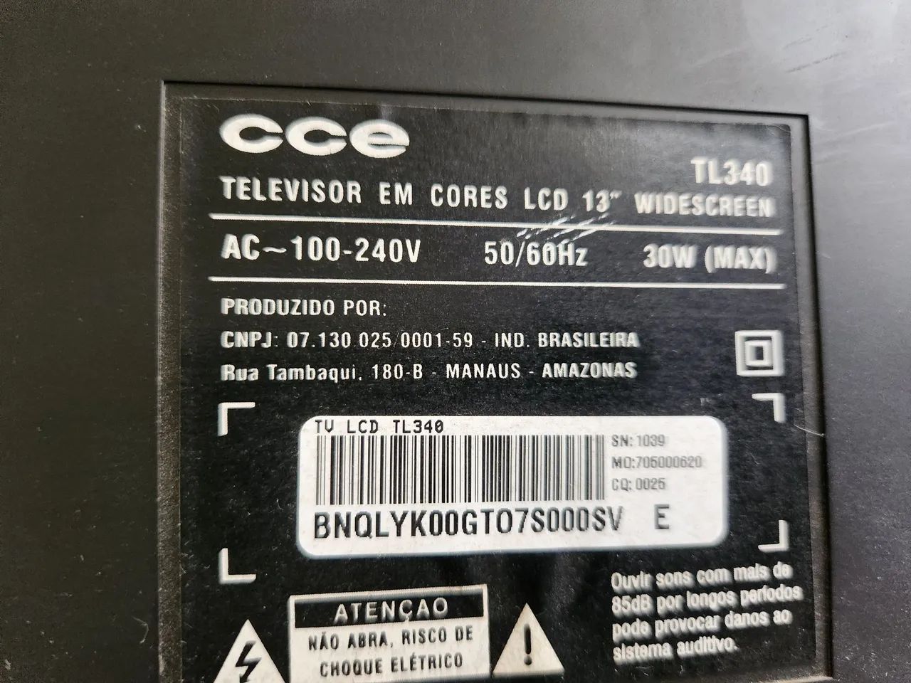 TV CCE 13" HD FUNCIONANDO - Foto 3