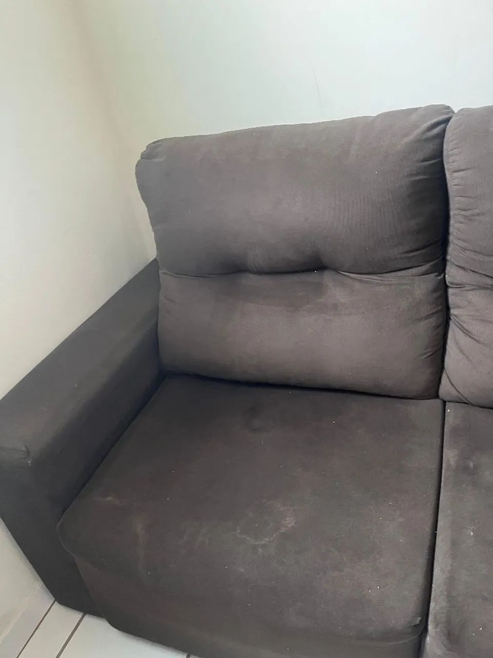 Sofá retrátil 2,10m marrom escuro - Foto 4