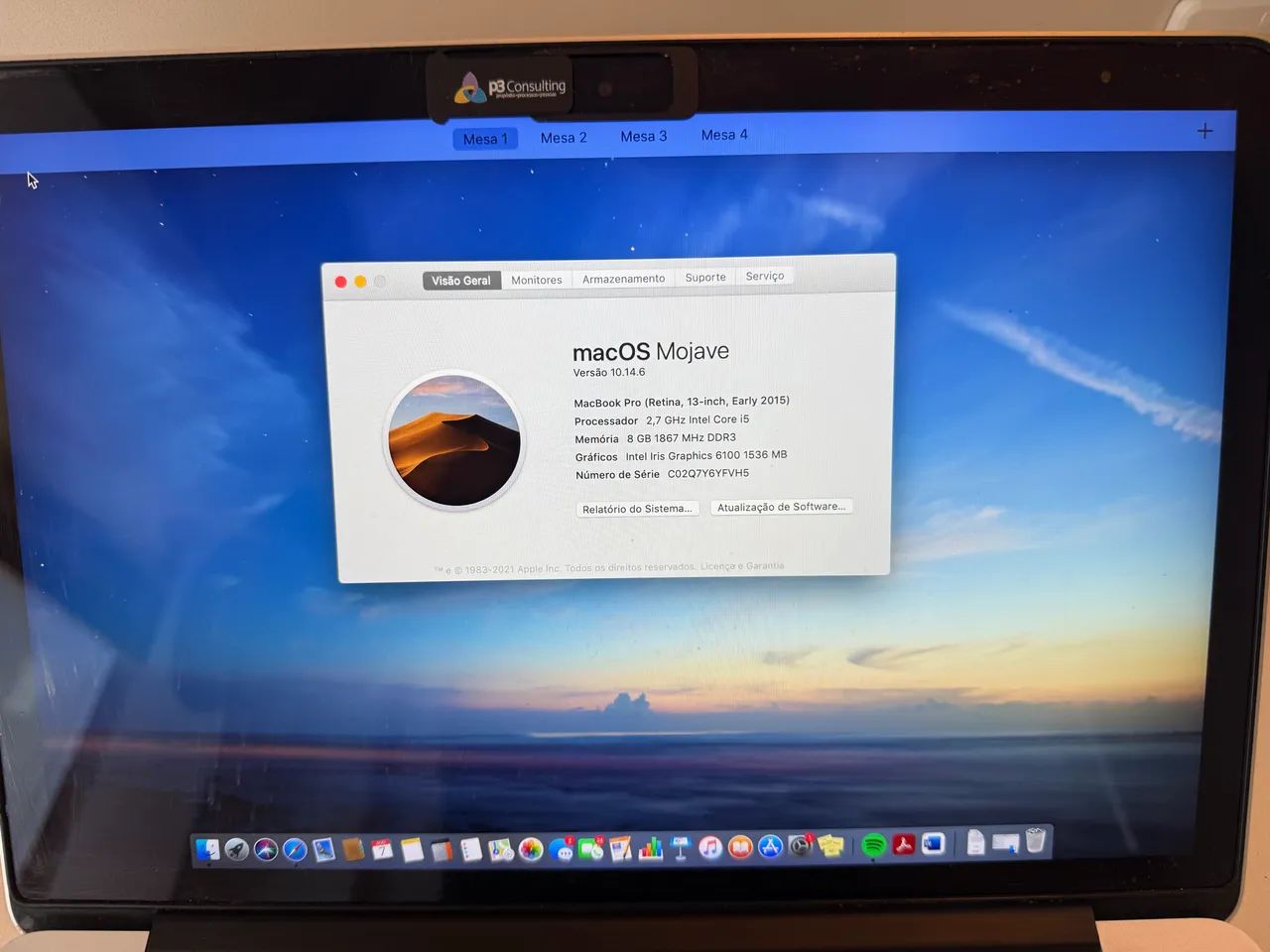 MacBook Pro Retina 13?, 2015, i5 2,7 GHz, memória 8 GB! - ÚNICO