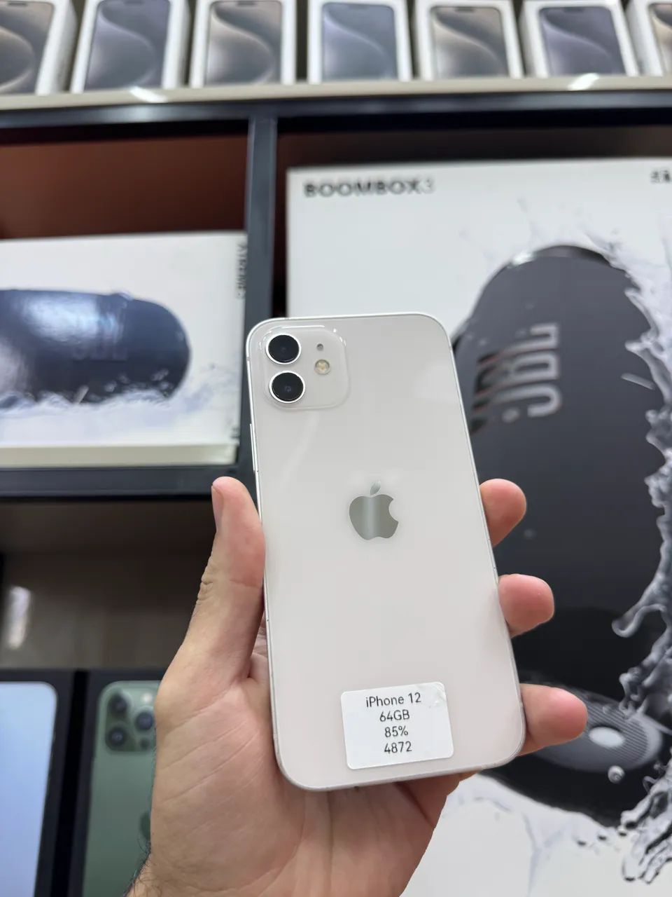 IPHONE 12 64GB BRANCO SEMI NOVO PEÇA ÚNICA PROMOÇÃO FEIRAO