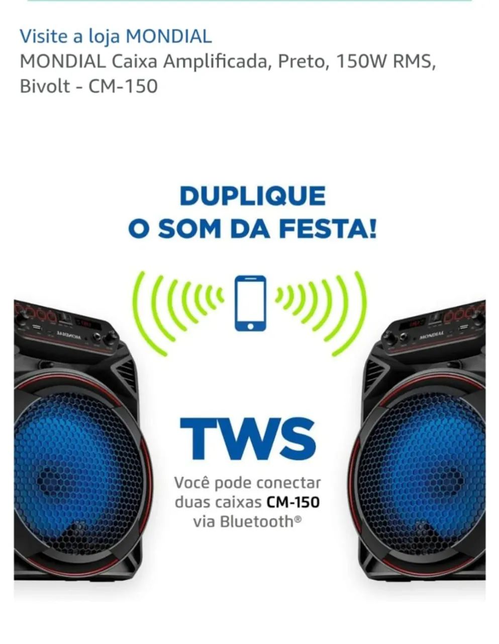 Caixa Amplificada Mondial  - Foto 4