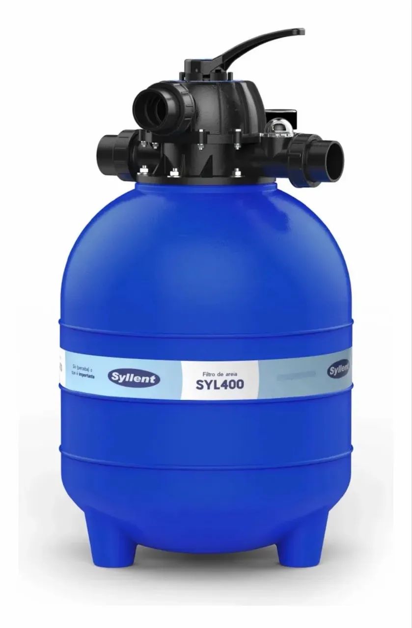 Bomba 1/2 cv e filtro 400 sylent para piscinas  - Foto 5