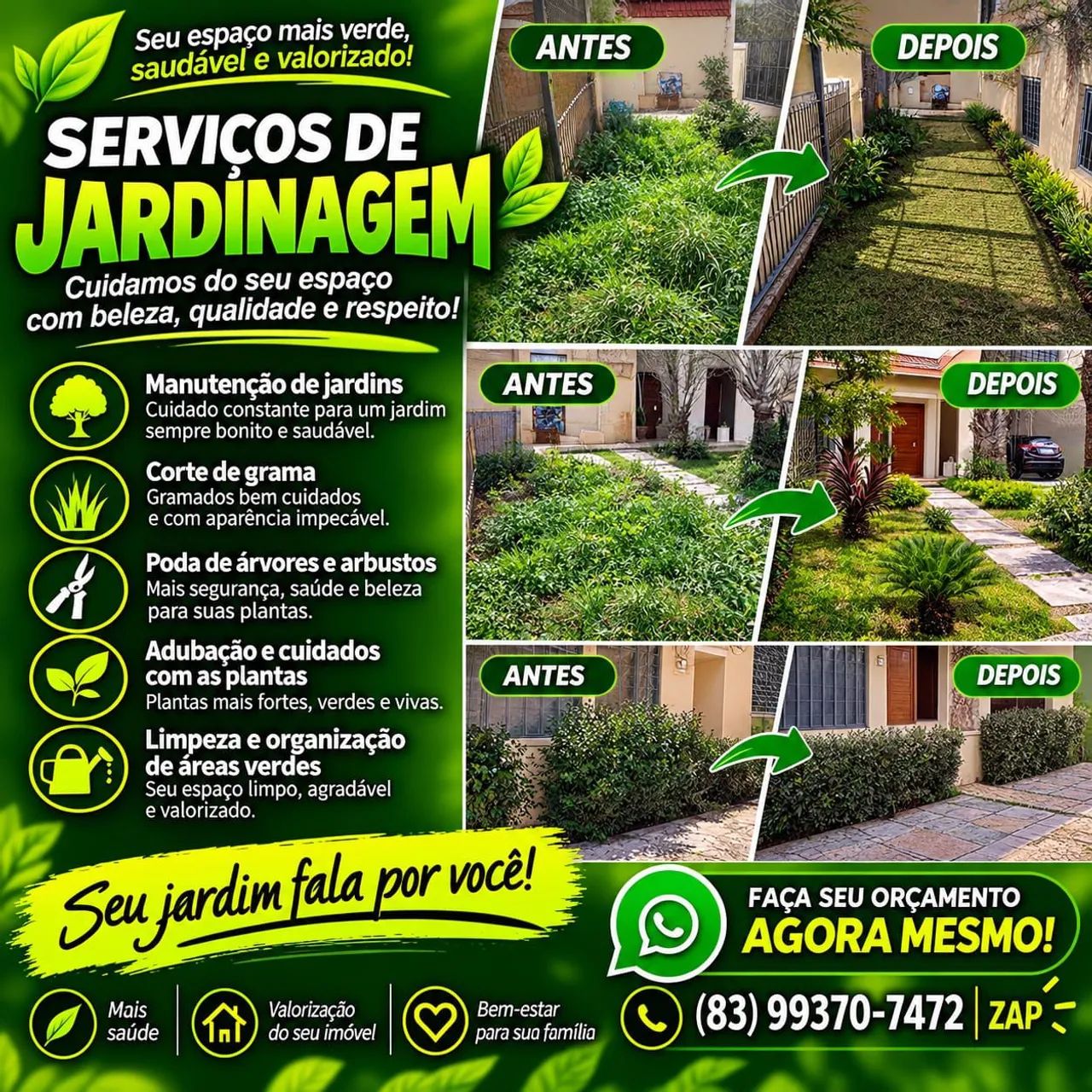 serviço de jardinagem em geral