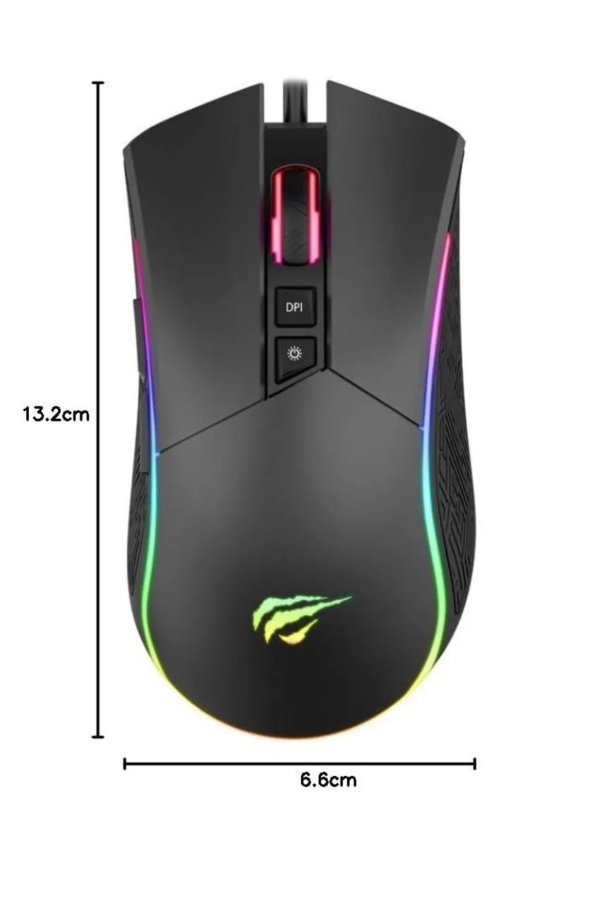 Mouse Gamer HAVIT HV-MS1001, 7 Botões - Macro e DPI - Foto 2
