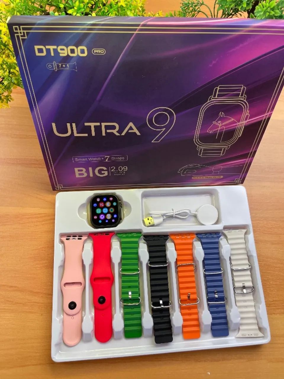 Relógio Inteligente 7 Pulseiras Ultra 9 Pro - Foto 2
